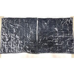 West Elm Gray Lush Velvet Shams 26X26 2 Whimsigoth Dark Academia Stitch Quilt k